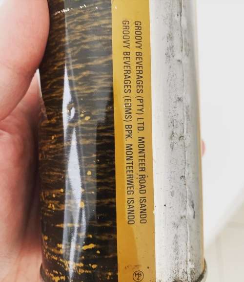 Original Steel Can - Groovy Crème Soda - Old SA Favourite - Sealed But Empty Small Holes Base