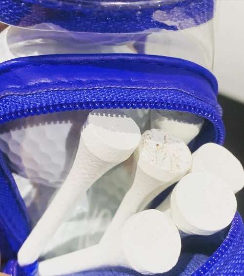 Souvenir Set Of NASA Branded - Ram Tour Golf Balls - In Mini Golf Bag With Tees