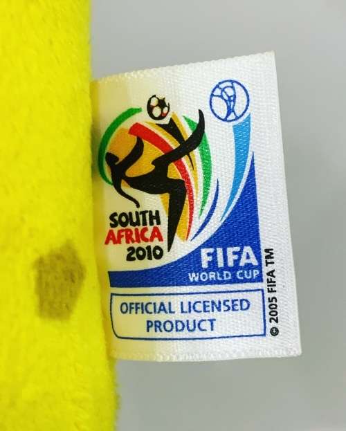 Large Zakumi Plush Character Doll - Official FIFA 2010 Licensed Product - Clean and Basically New!