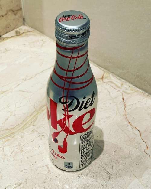 Collectible Aluminium Diet Coke Bottle - Share A Diet Coke and A Song - Coca-Cola