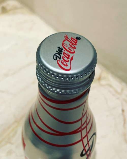 Collectible Aluminium Diet Coke Bottle - Share A Diet Coke and A Song - Coca-Cola