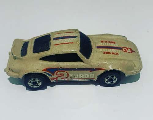 Vintage Mattel 1974 HotWheels Porsche 911 Turbo 2 - 300 H.P. --- Nearly 50 Years Old