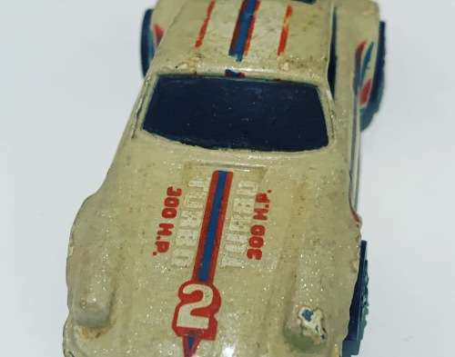 Vintage Mattel 1974 HotWheels Porsche 911 Turbo 2 - 300 H.P. --- Nearly 50 Years Old