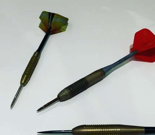 Collection Of Pro Darts Ready To Be Used