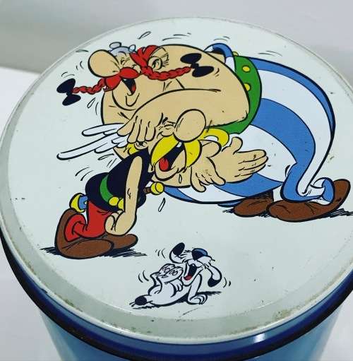 Collectable Cookie Tin / Asterix & Obelix - Awesome Decal - 2001