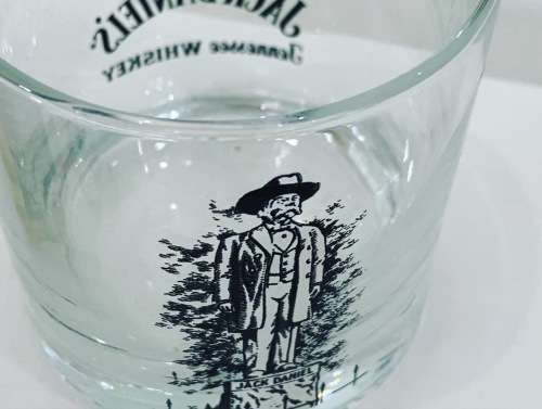 Vintage Sealed Jack Daniels 50ml Glass #Tennessee Whiskey Bottle - With Branded Glasses