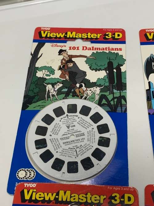 4 x Sealed Tyco 3D View Master Packs - From The 90s