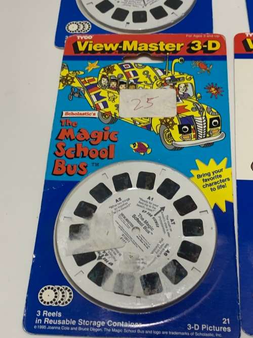 4 x Sealed Tyco 3D View Master Packs - From The 90s