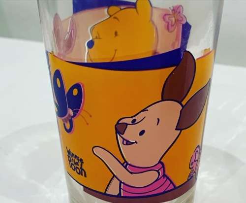 Pair Of Collectable Winnie The Pooh Character Glassware - Pooh, Piglet & Tigger