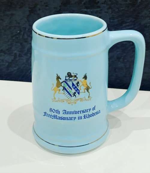 Norbel Bar Mug - Rhodesian Freemasonry  80th Anniversary