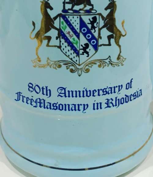 Norbel Bar Mug - Rhodesian Freemasonry  80th Anniversary