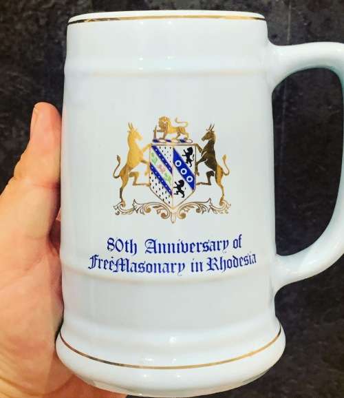 Norbel Bar Mug - Rhodesian Freemasonry  80th Anniversary