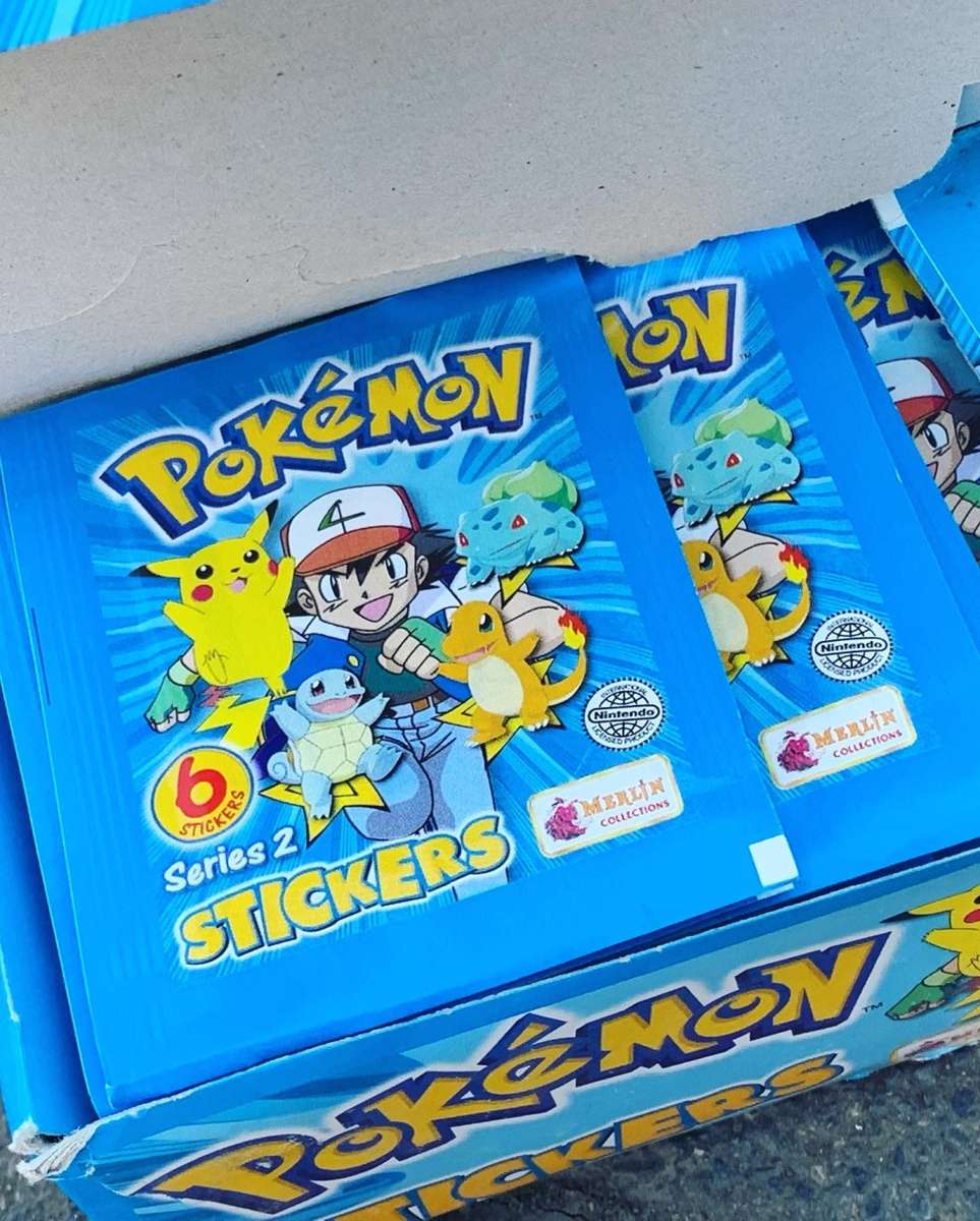 Pokémon Series 2 - Original Sealed Merlin Sticker Packets - Loose - Late 90s - price per packet