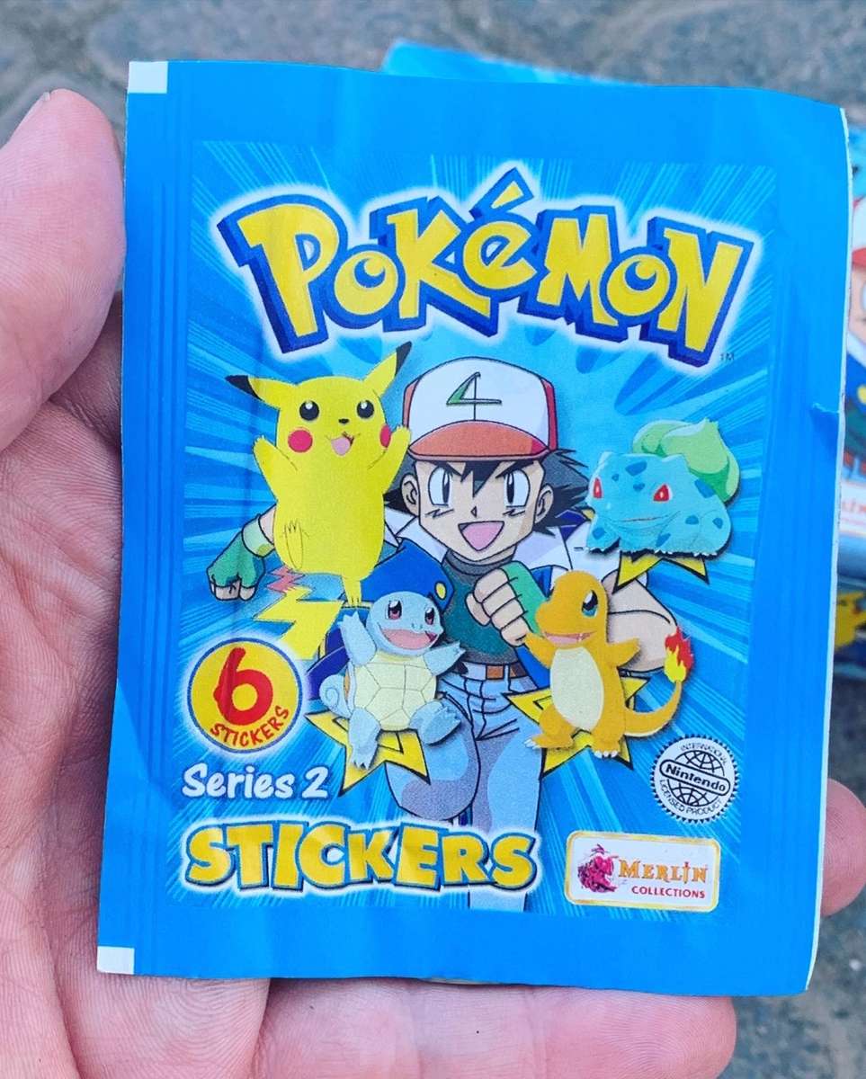 Pokémon Series 2 - Original Sealed Merlin Sticker Packets - Loose - Late 90s - price per packet