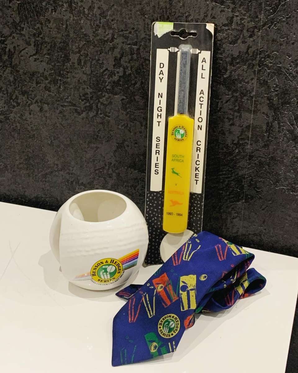 Benson & Hedges Cricket Series  1993-94  Souvenirs Including A Sealed Mini Cricket Bat