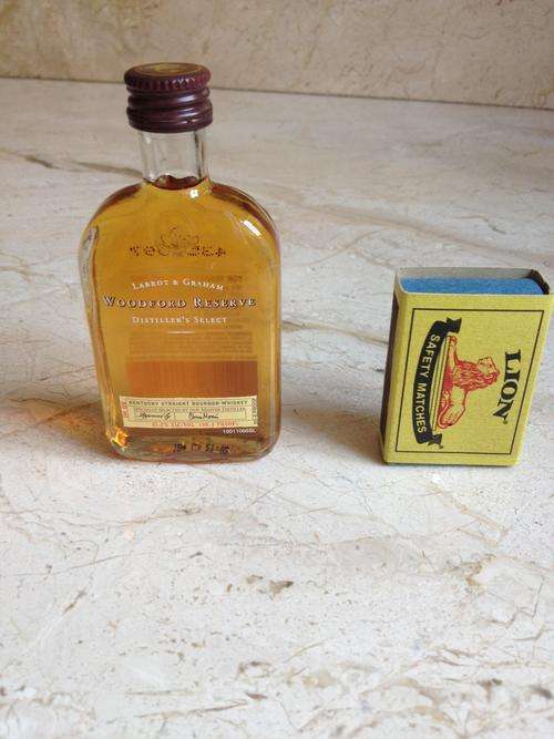 Collectable Miniature Bourbon Whiskey Bottle - 50ml - Woodford Reserve