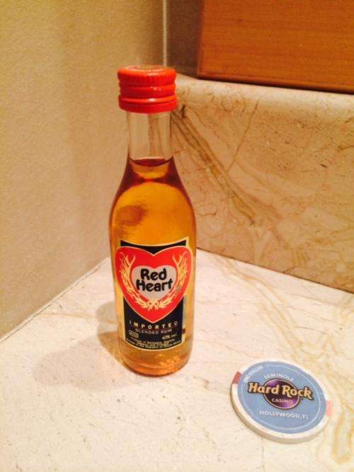 Collectible Miniature Bottle - Red Heart Imported Blended Rum - 50ml