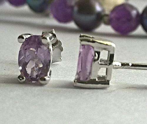 Awesome Amethyst Stud Earrings