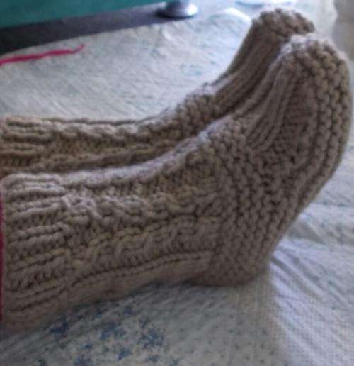 Ladies Thick Warm Winter Sock Booties