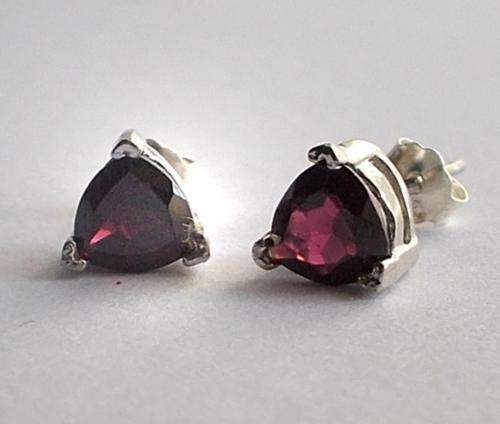 Genuine Persian Red Garnet Earrings
