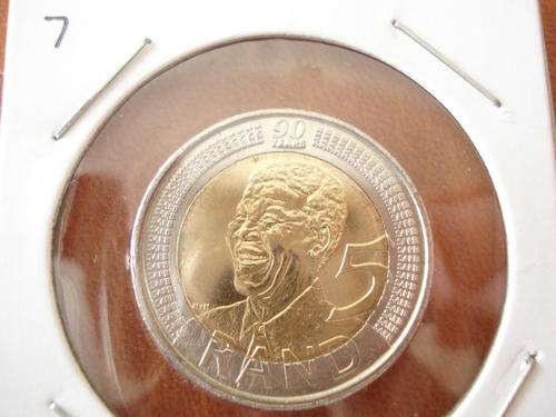 NELSON MANDELA 2008 90th BIRTHDAY COIN,HIGH GRADE!