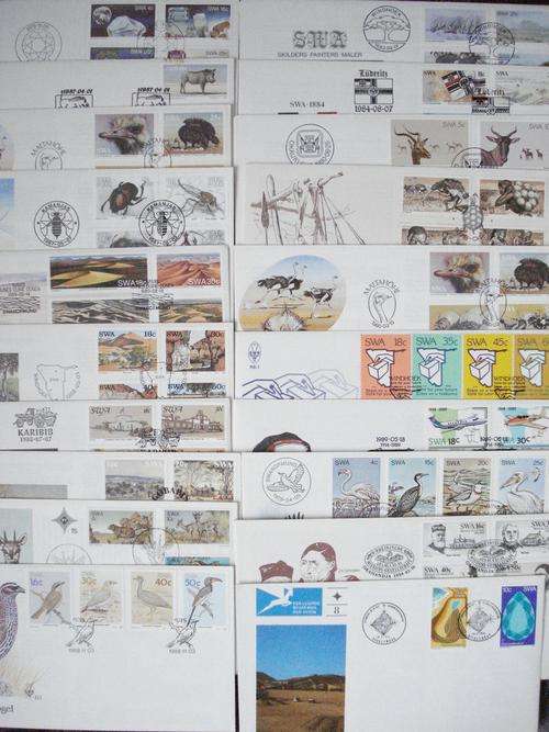 SWA 20 FIRST DAY COVERS, SOME BETTER