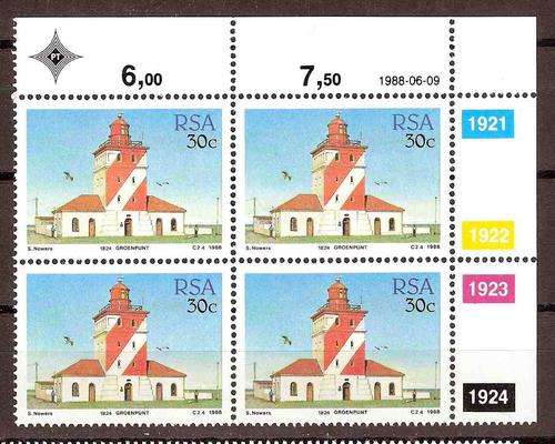 RSA 1988 30c GREEN POINT UMM CONTROL BLOCK.