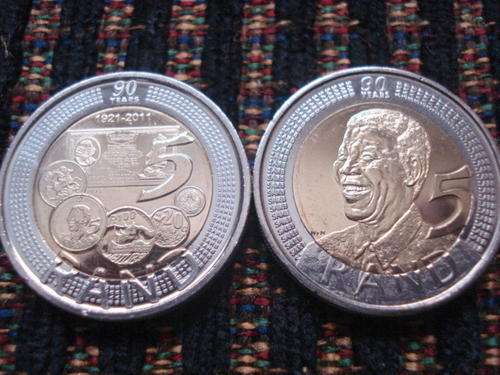 BOTH THE S.A. 90th ANNIVERSARY COINS UNC !!!