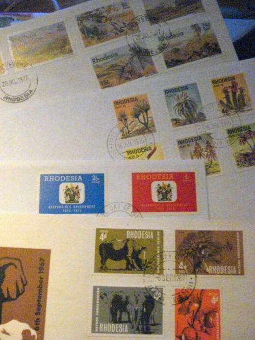 4 X FINE COVERS FROM RHODESIA !!!