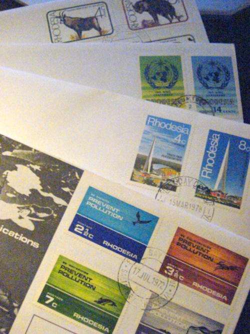 4 X FINE COVERS FROM RHODESIA !!!