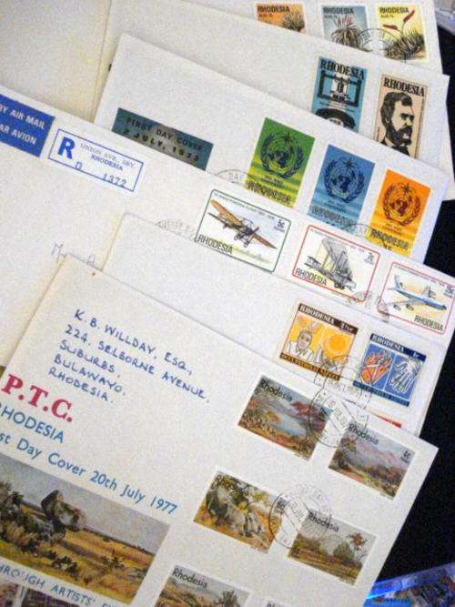6X FINE COVERS FROM RHODESIA !!!