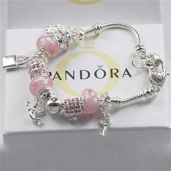 Stunning!!!! Pink .925 PANDORA Bracelet