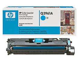 HP Genuine Cyan Toner Cartridge Q3961A (Opened & Resealed)