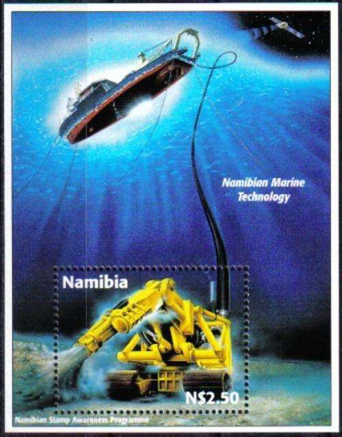 NAMIBIA 1998 MARINE TECHNOLOGY MINIATURE SHEET -UM