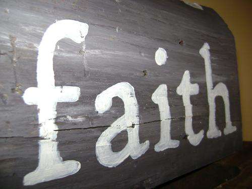 FAITH SHABBY CHIC SIGNS - PICK YOUR COLOURS!