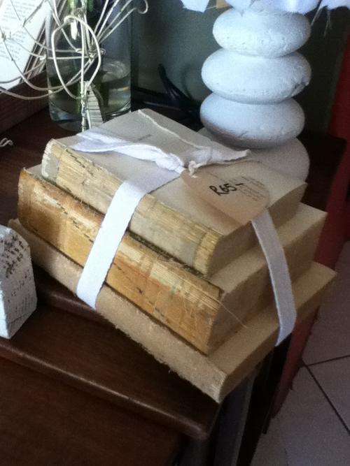 OLD BOOKS DOORSTOP OR HOME DECOR