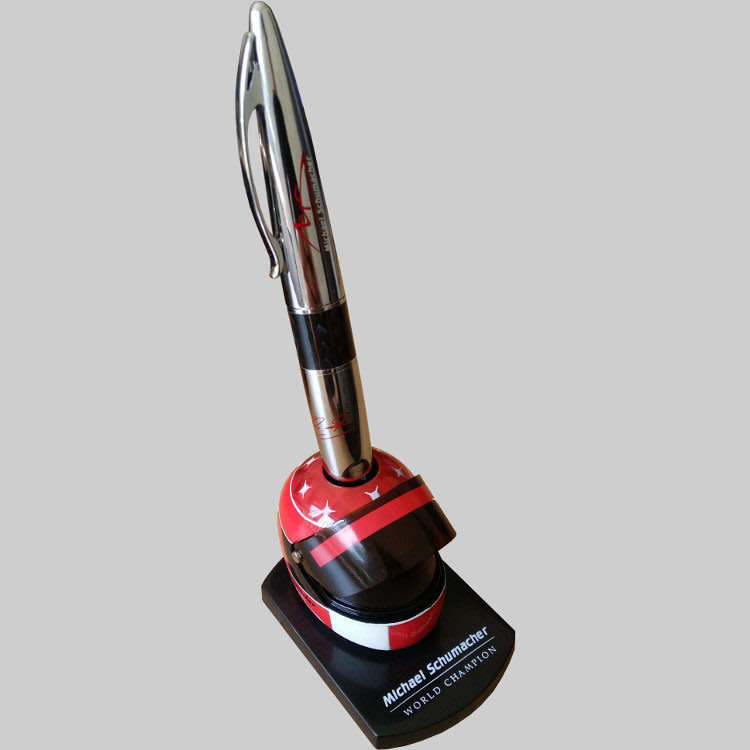 Michael Schumacher Signature Ballpoint Pens With Helmet Holder | Limited Editions | 3 Colour Options