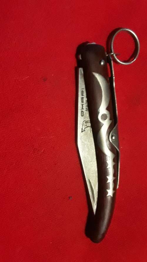 OKAPI KNIFE WITH WOODEN HANDLE