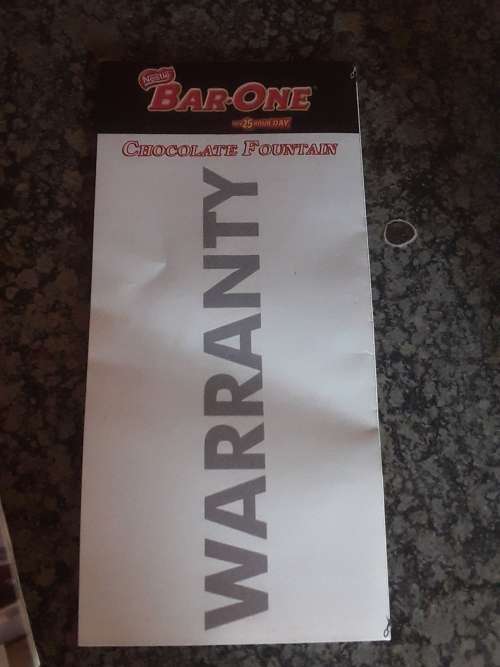 BAR-ONE CHOCOLATE FOUNTAIN