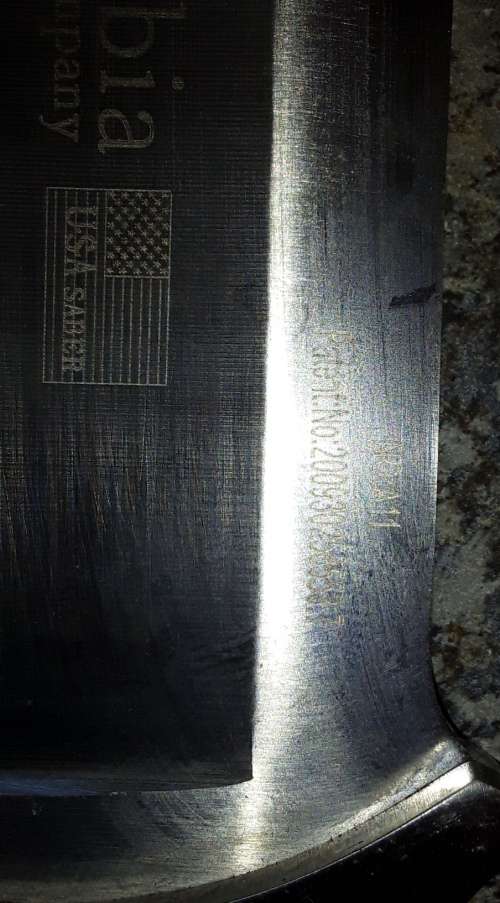 COLUMBIA JINLANG COMPANY 11` HUNTING KNIFE, NEW USA SABER W/SHEATH