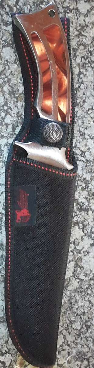 COLUMBIA JINLANG COMPANY 11` HUNTING KNIFE, NEW USA SABER W/SHEATH