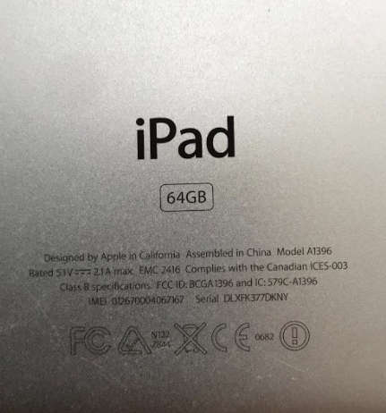 Apple IPad 2017 64GB Wifi and Cellular