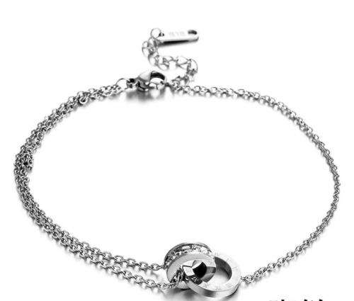 stainless still siliver anklet