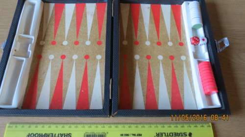 Vintage black gammon set, as per photo