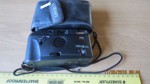 Minolta F10 focus free camera, as is, as per photo