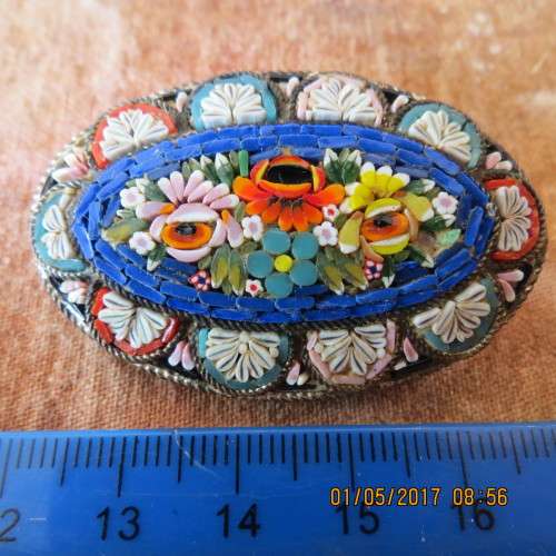 very attractive mosaic brooch , as per photo