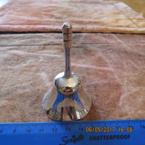Silver plated bell, small, Emess Plate, 7cm high, as per photo