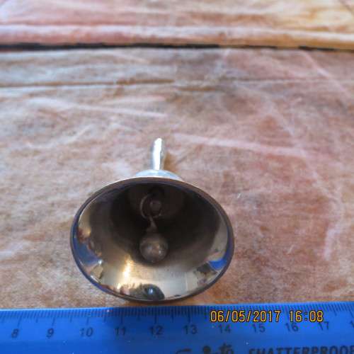 Silver plated bell, small, Emess Plate, 7cm high, as per photo