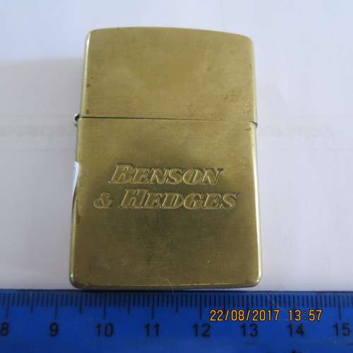Benson & Hedges brass Zippo lighter, as per photo