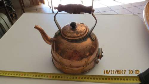 antique copper electrical kettle, as per photo